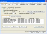 602LAN SUITE Content Filter screenshot